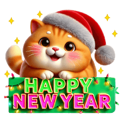 Orange Cat - New Year