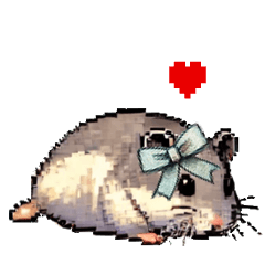 pixel art dress UP hamster