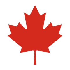 CANADA MAPLE COLOR STICKER.  1