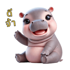 คำพูดประจำวันกับฮิปโปน้อย