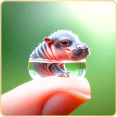 Tiny Pygmy Hippo Wonders 2