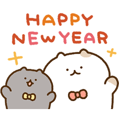 New Year cats and black cats(animation)