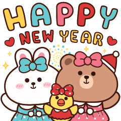 SHEENA BEAR & FRIENDS : HAPPY NEW YEAR