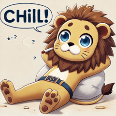 Clumsy Lion Stickers@SFW