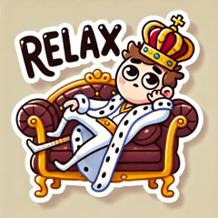 Clumsy Prince Stickers Set@SFW