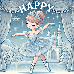 "Greeting Stickers of The Snow Queen"