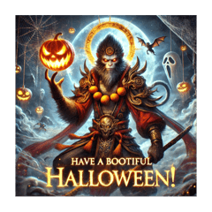 Monkey King celebrates Halloween