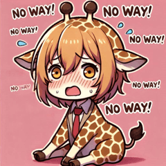 Clumsy Giraffe Stickers@SFW