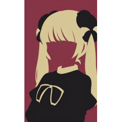 Minimalistic twin tail girl