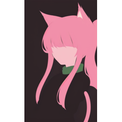 minimalistic cat girl