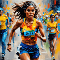 Passionate South American Runner