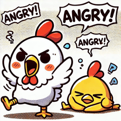 Clumsy Chicken Stickers@SFW