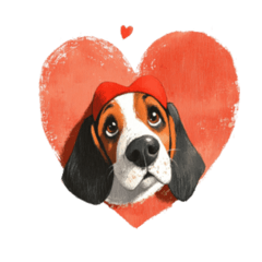 Basstel hound fall in love