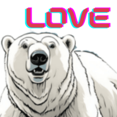 Comic polar bear 1