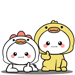 Chubby Chick : Pop-up stickers