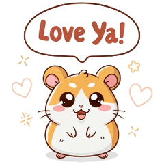 Hamster Hugs Hello – LINE stickers | LINE STORE
