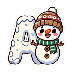 Snowman Letters1