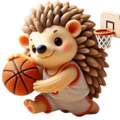 Hedgehog's sports and basic stamps