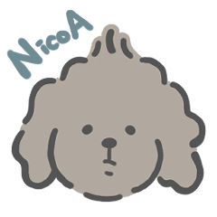 Toy poodle NicoA's everyday language