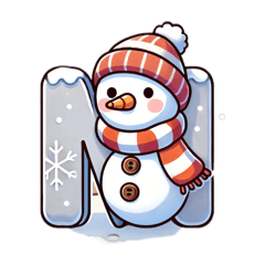 Snowman Letters2