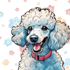 Comic style poodle 1