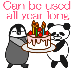 Penguin & Panda's animated stickers(EN)