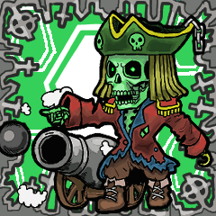 Undead JP pirate skull