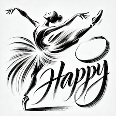 Ballet in Ink: Daily Greeting Stickers