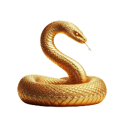 [For arrangement] Golden snake