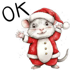 Cute Rat : Merry X'mas & HNY