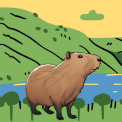 Comic Capybara 1