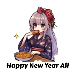 Yo Girl in Kimono for New Year