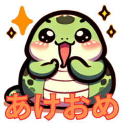 2025 New Year Chubby Snake Stickers