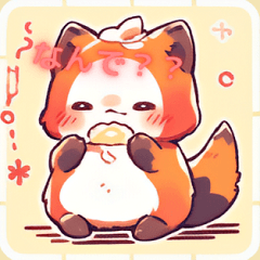 lesser panda costume Sticker