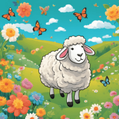 cute cartoon sheep1