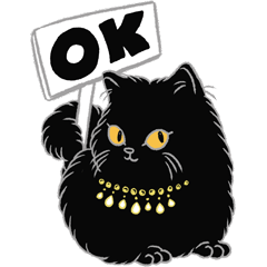 Boucheron's muse,free-spirited black cat