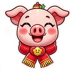 Cute pig emotions