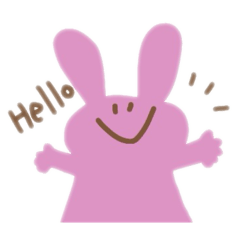 Rabbit English stickers