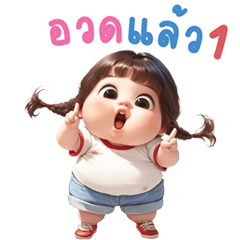 ขนมต้ม คิ้วเกิร์ล (บิ๊กสติกเกอร์)