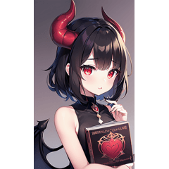 devil's magic book girl