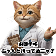 Cat Pharmacist Stickers: Daily Hustle