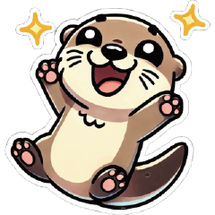 Chubby Otter Emoticons