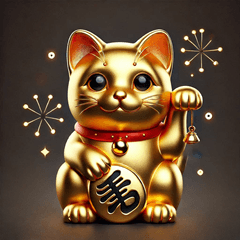 Golden Cat that brings good fortune