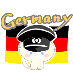 Germany cat sticker