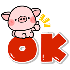 pu-pig sticker