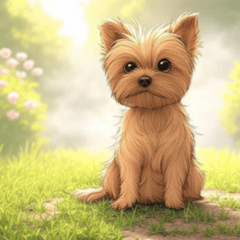 Comic Yorkshire Terrier