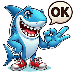 Shark Sticker that can be used every day