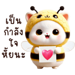 Cute chubby Bee cat : Chat every day