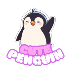 Kawaii cute penguin