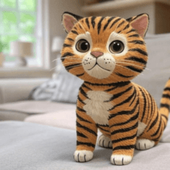 Comic toy tiger cat 4